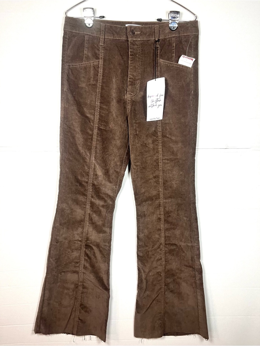 Vanilla Star Brown Corduroy Flare Jeans